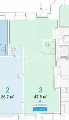 Продам помещение свободного назначения, 47.8 м - Фото 1