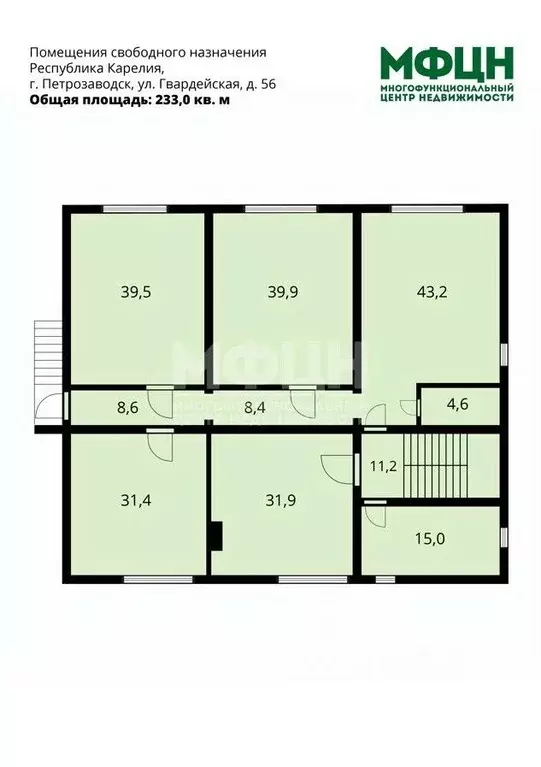 Помещение свободного назначения в Карелия, Петрозаводск Гвардейская ... - Фото 2