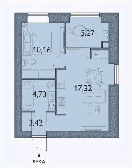 1-к кв. Брянская область, Брянский район, пос. Мичуринский, ... - Фото 1