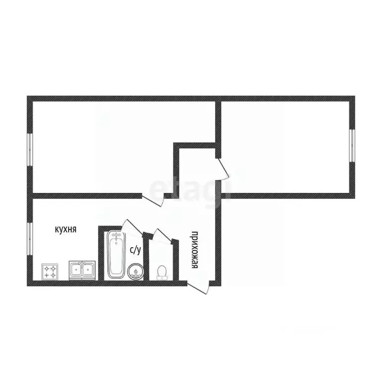 2-к кв. Костромская область, Кострома Никитская ул., 82 (42.7 м) - Фото 1