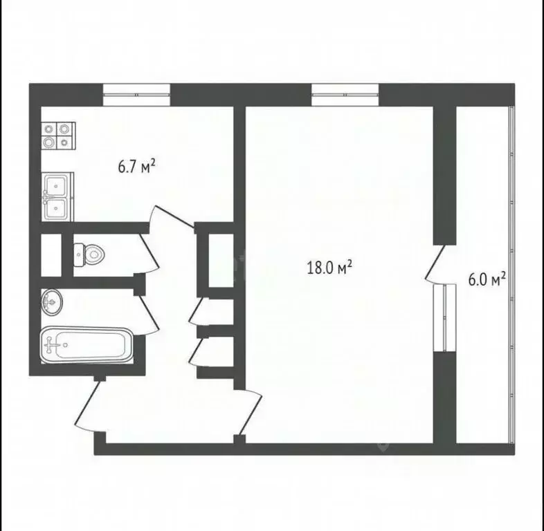 1-комнатная квартира: Москва, улица Академика Волгина, 15к2 (40 м) - Фото 1