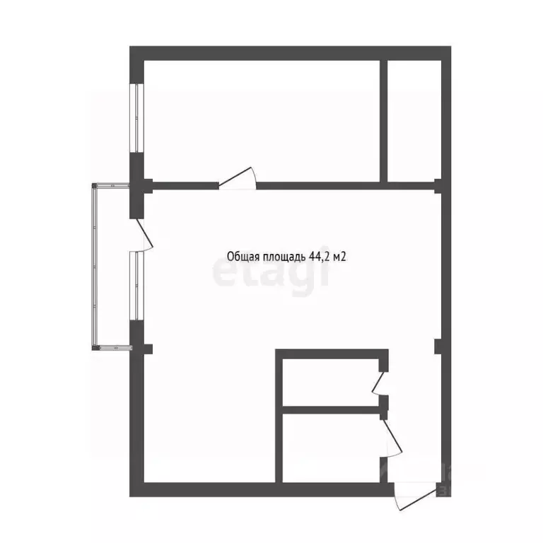 2-к кв. Алтайский край, Бийск Красноармейская ул., 49 (44.2 м) - Фото 1