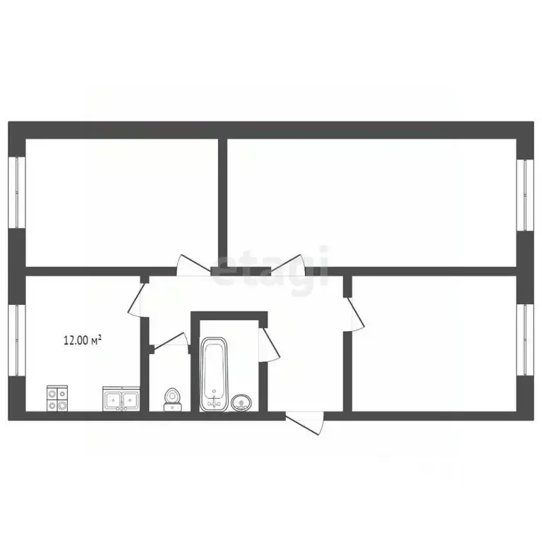 3-к кв. Тамбовская область, Тамбов Астраханская ул., 174 (75.0 м) - Фото 0