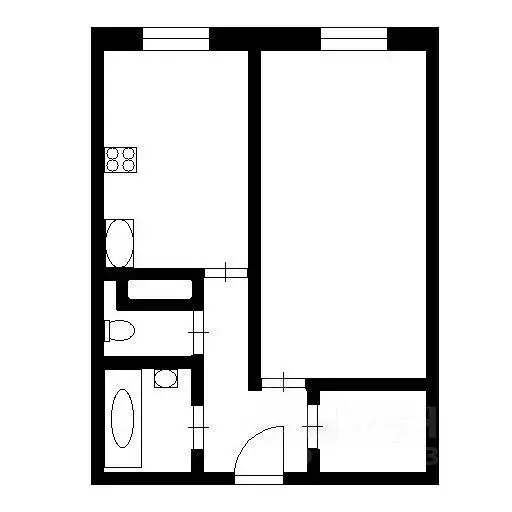 1-к кв. Санкт-Петербург ул. Латышских Стрелков, 15к1 (41.4 м) - Фото 1