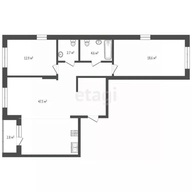 3-к кв. Ярославская область, Ярославль ул. Лескова, 36Б (85.5 м) - Фото 1