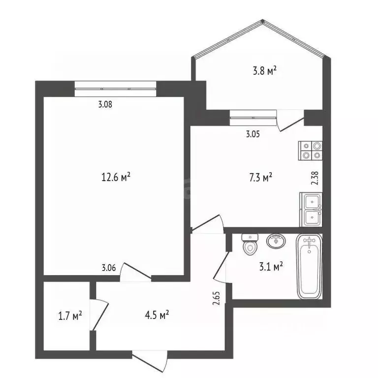 1-к кв. Крым, Ялта ул. Изобильная, 28 (29.2 м) - Фото 1