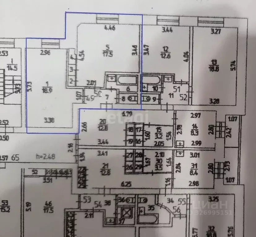 Комната Пермский край, Пермь ул. ОПМС-14, 1 (43.0 м) - Фото 2