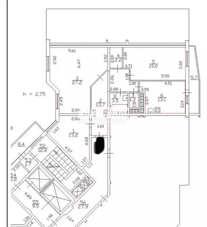 3-к кв. Санкт-Петербург пос. Шушары, ул. Вишерская, 22 (95.5 м) - Фото 2