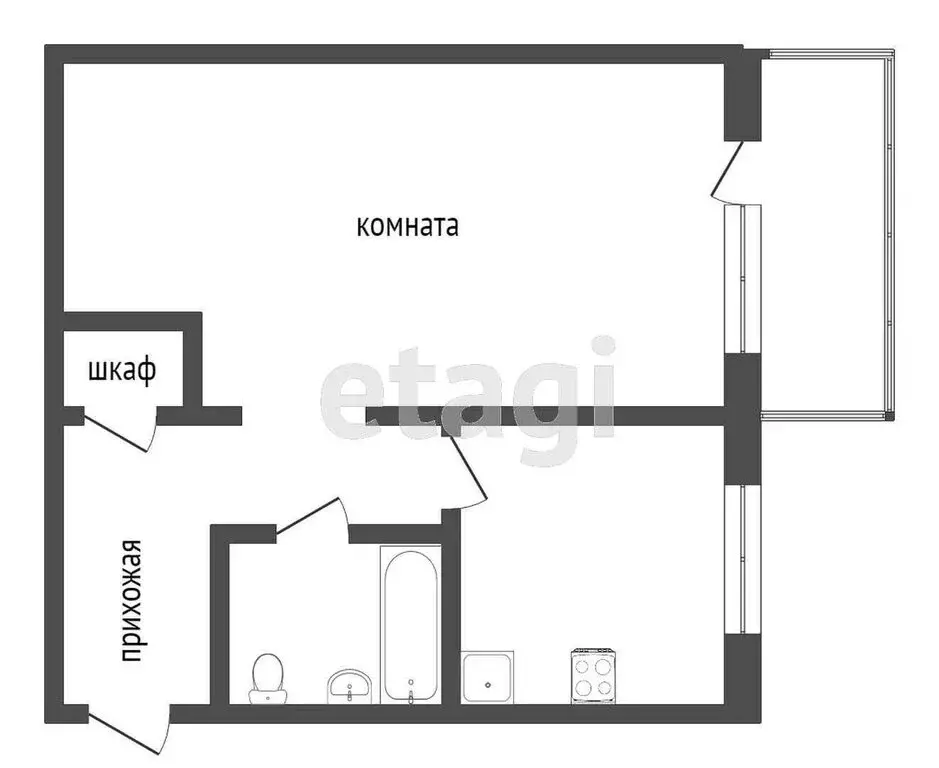 1-комнатная квартира: Свердловская область, Ирбитское муниципальное ... - Фото 1