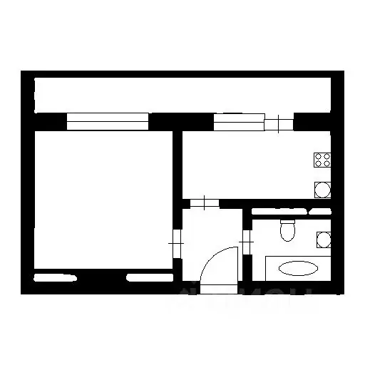 1-к кв. Санкт-Петербург ул. Адмирала Черокова, 20 (35.0 м) - Фото 2