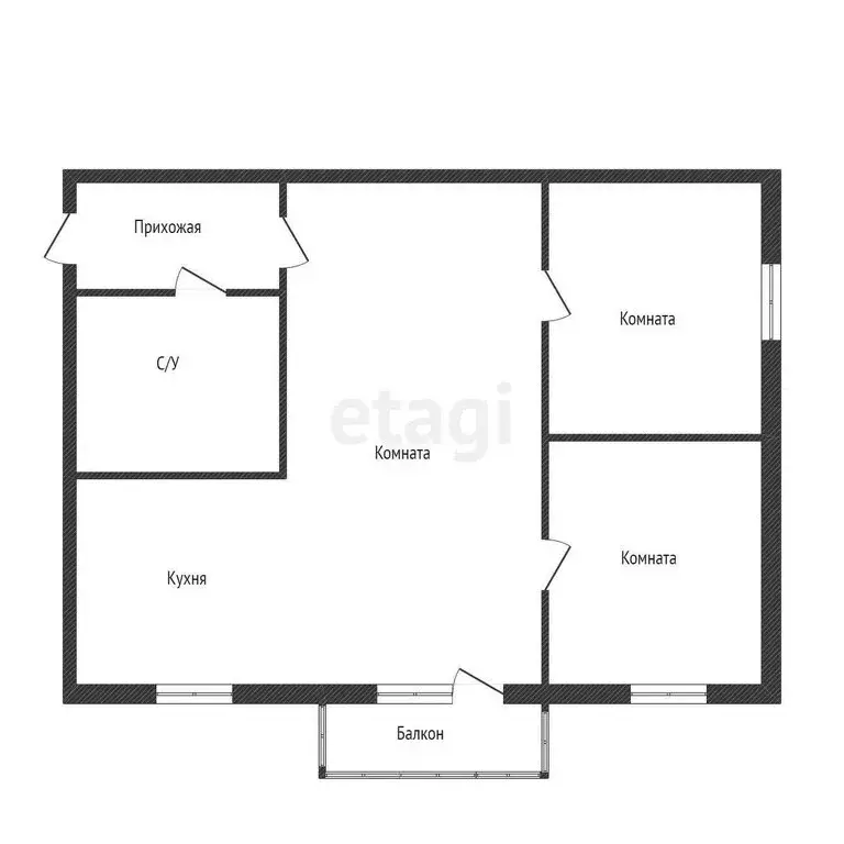 2-комнатная квартира: Иркутск, бульвар Рябикова, 39 (56.6 м) - Фото 0