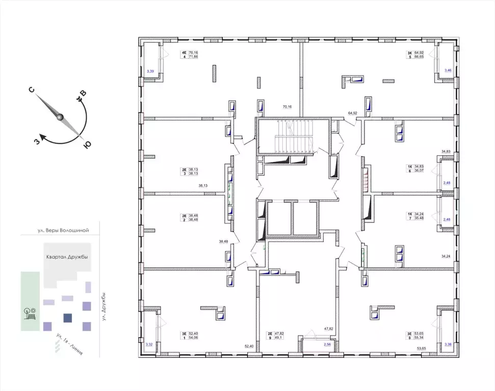 2-к кв. Кемеровская область, Кемерово ул. Дружбы, 9 (38.13 м) - Фото 2