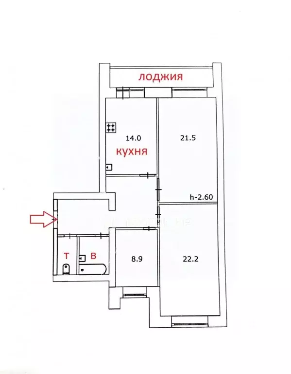 3-к кв. Пермский край, с. Култаево ул. Октябрьская, 18 (87.1 м) - Фото 1