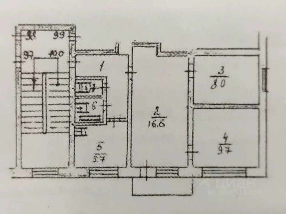 3-к кв. Иркутская область, Усть-Кут Пролетарская ул., 17 (48.7 м) - Фото 2