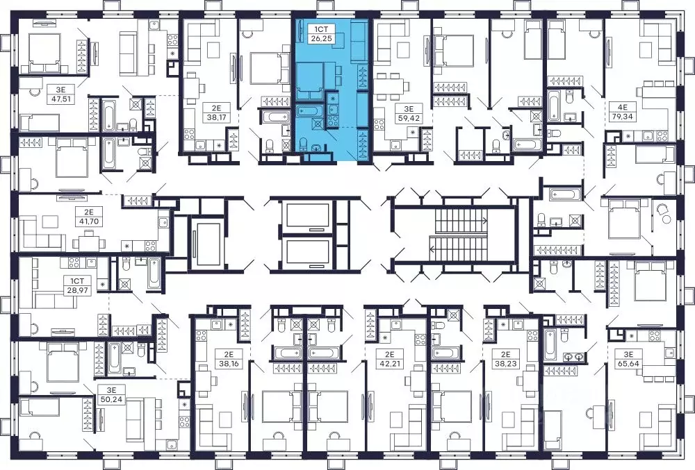 Студия Московская область, Красногорск Павшино мкр, Тетрис жилой ... - Фото 2