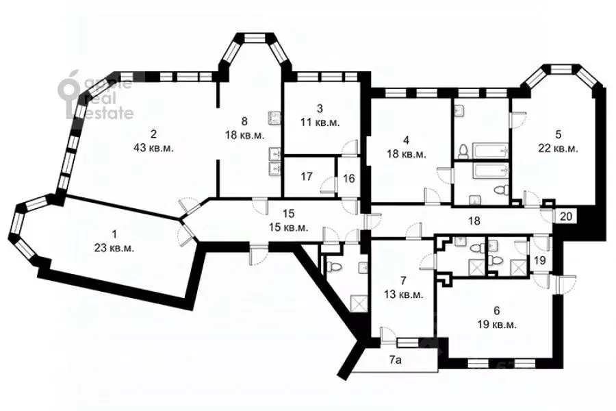 6-к кв. Москва 4-я Тверская-Ямская ул., 26/8 (233.3 м) - Фото 2