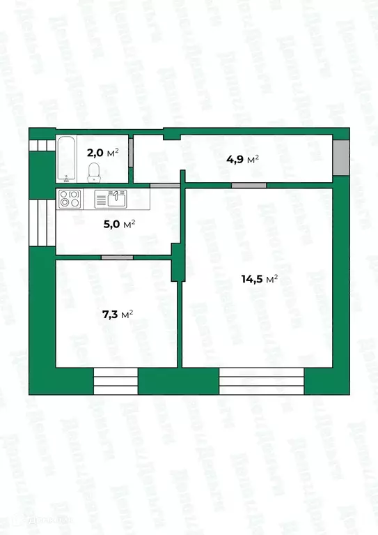 Продаётся 2-к квартира, 34.1 м - Фото 0