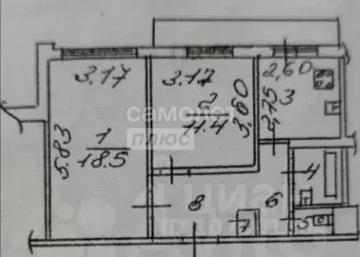 2-к кв. Липецкая область, Липецк ул. А.Г. Стаханова, 3 (50.3 м) - Фото 2