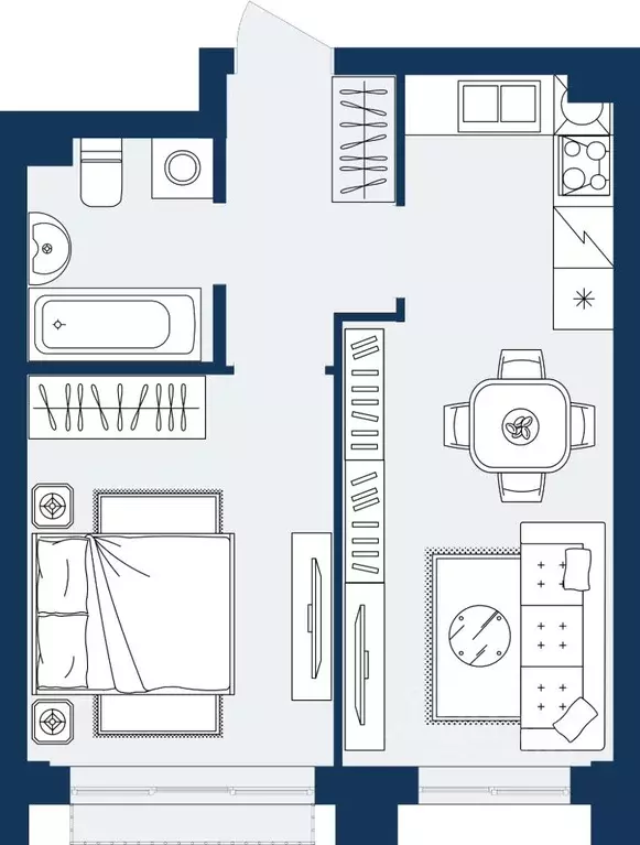 1-к кв. Дагестан, Махачкала Ипподром мкр,  (36.53 м) - Фото 1