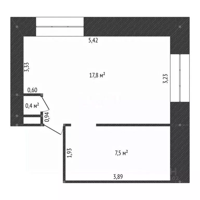 Комната Башкортостан, Уфа ул. Мусы Джалиля, 74/1 (25.7 м) - Фото 2