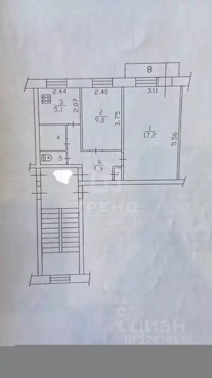 2-к кв. Ленинградская область, Всеволожский район, Колтушское ... - Фото 2