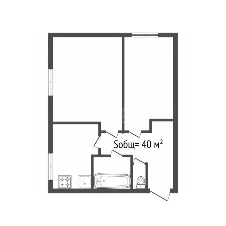 2-к кв. Брянская область, Карачев Октябрьская ул., 102 (40.0 м) - Фото 1