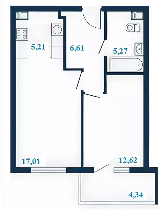 2-к кв. Волгоградская область, Волгоград ул. Клары Цеткин, 1А (48.89 ... - Фото 1