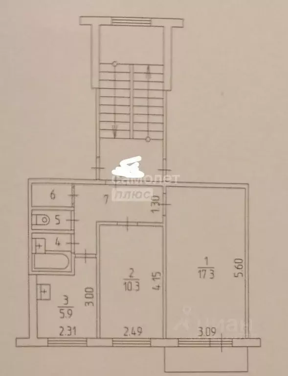 2-к кв. Пермский край, Пермь ул. Овчинникова, 7 (43.9 м) - Фото 1