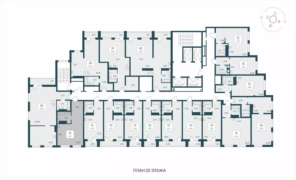 Квартира-студия: Новосибирск, Красный проспект, 180 (38.77 м) - Фото 1