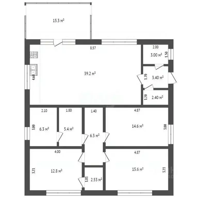 Дом в Крым, Феодосия Колос СПК, ул. Победы (126 м) - Фото 2