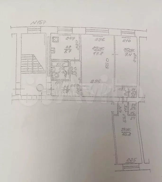 3-к. квартира, 53 м, 2/4 эт. - Фото 0
