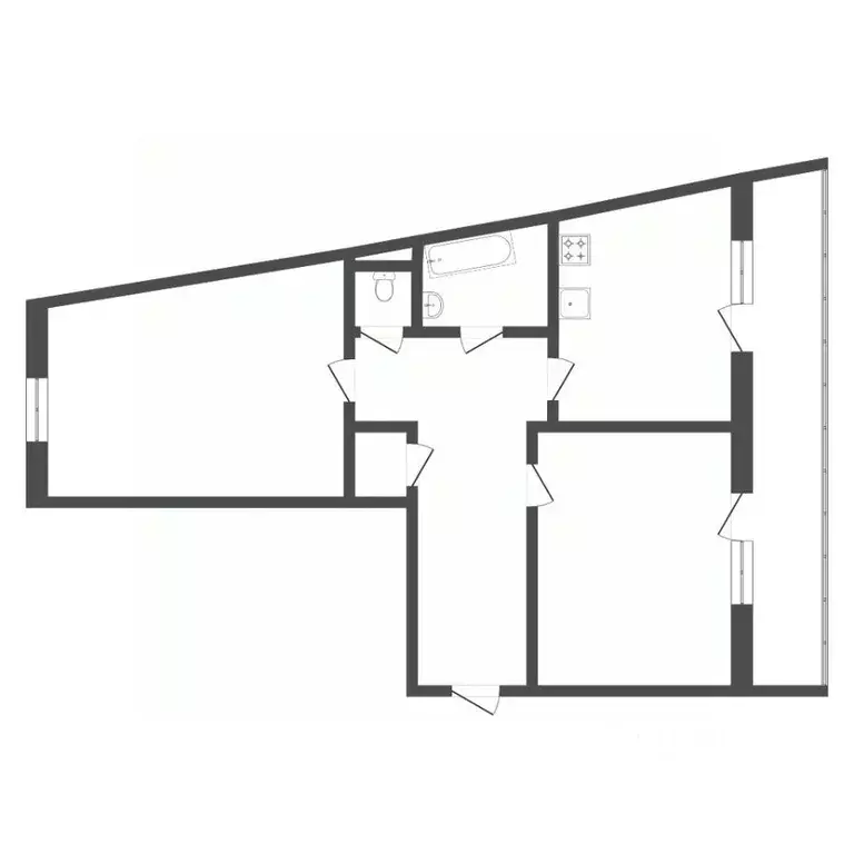 2-к кв. Тюменская область, Тюмень Олимпийская ул., 36 (50.0 м) - Фото 2