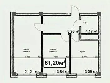 2-к кв. Ставропольский край, Ессентуки ул. Благодатная, 24 (61.2 м) - Фото 2