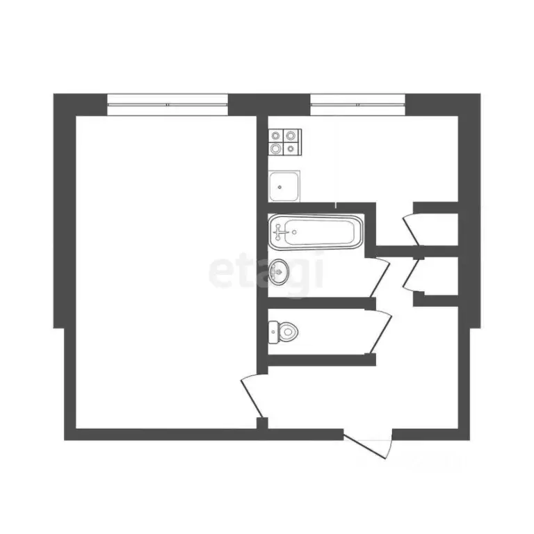 1-к кв. Мордовия, Саранск ул. Коваленко, 27 (33.0 м) - Фото 1