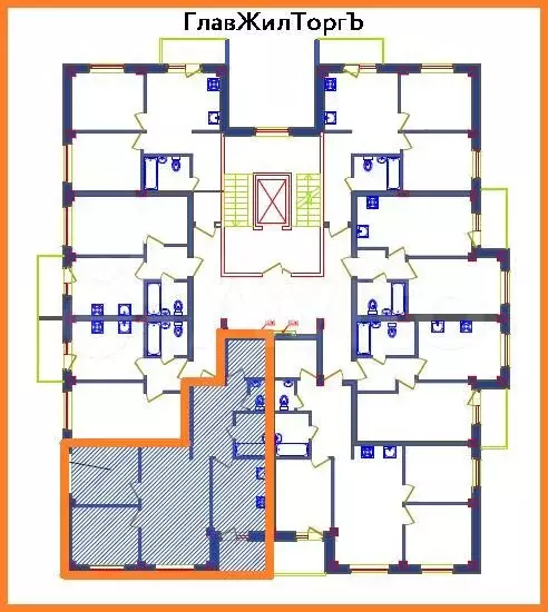 3-к. квартира, 73,6 м, 6/8 эт. - Фото 1