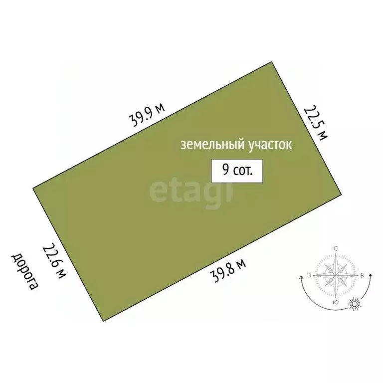 Участок в Тюменская область, Тюменский муниципальный округ, с. Борки ... - Фото 1