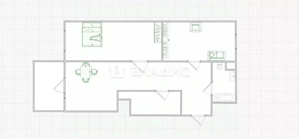 2-к кв. Пензенская область, Пенза Ладожская ул., 124 (75.6 м) - Фото 2