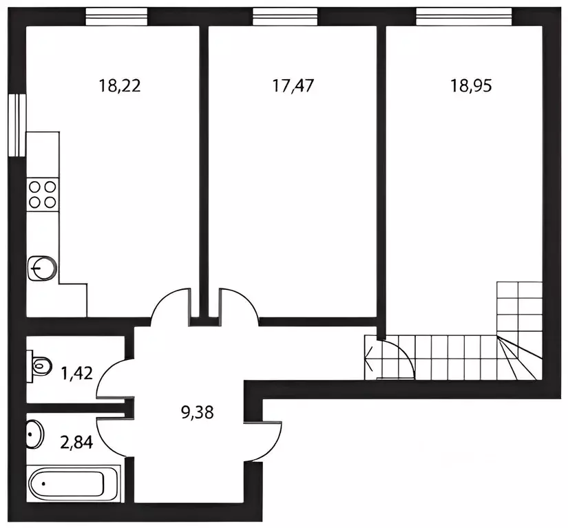 2-к кв. Московская область, Апрелевка Наро-Фоминский городской округ, ... - Фото 2