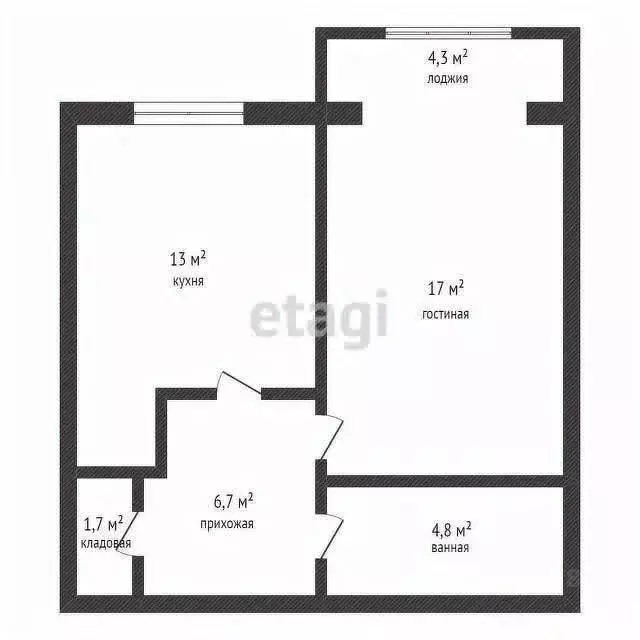 1-к кв. Дагестан, Каспийск просп. М. Омарова, 13 (52.0 м) - Фото 1