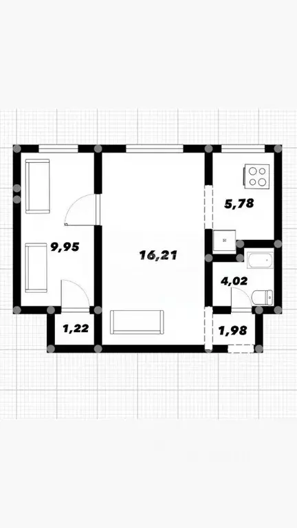 2-к кв. Ульяновская область, Ульяновск ул. Ефремова, 40 (39.2 м) - Фото 2