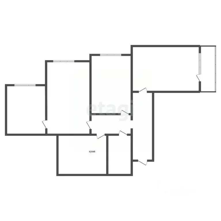 4-к кв. Воронежская область, Воронеж ул. Димитрова, 142 (80.7 м) - Фото 2