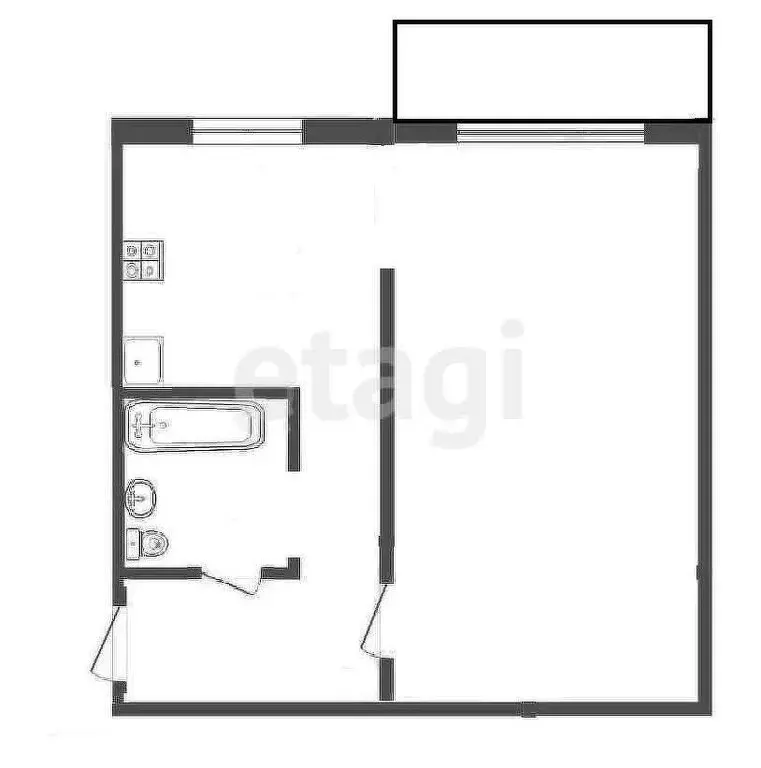 1-комнатная квартира: Узловая, улица 14 Декабря, 8А (31 м) - Фото 0