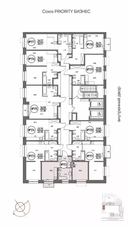 1-к кв. Иркутская область, Иркутск Макс жилой комплекс (32.66 м) - Фото 1