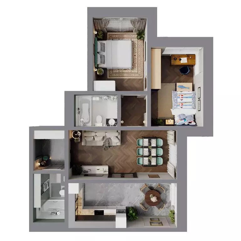 3-комнатная квартира: Иркутск, Култукская улица (79.68 м) - Фото 2