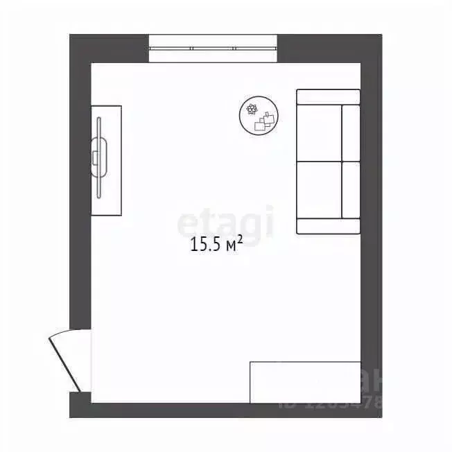 Комната Новосибирская область, Новосибирск ул. Аэропорт, 5 (15.5 м) - Фото 2