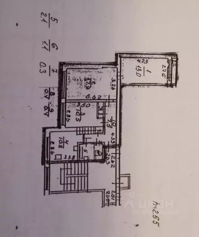 3-к кв. Санкт-Петербург просп. Кузнецова, 25К1 (63.4 м) - Фото 0