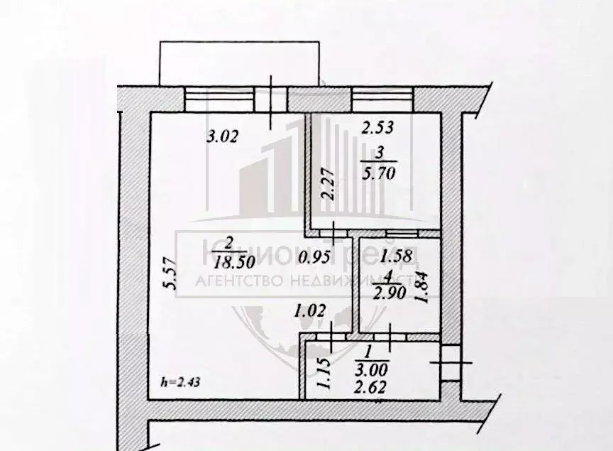 1-к кв. Новосибирская область, Новосибирск Космическая ул., 12 (30.6 ... - Фото 1