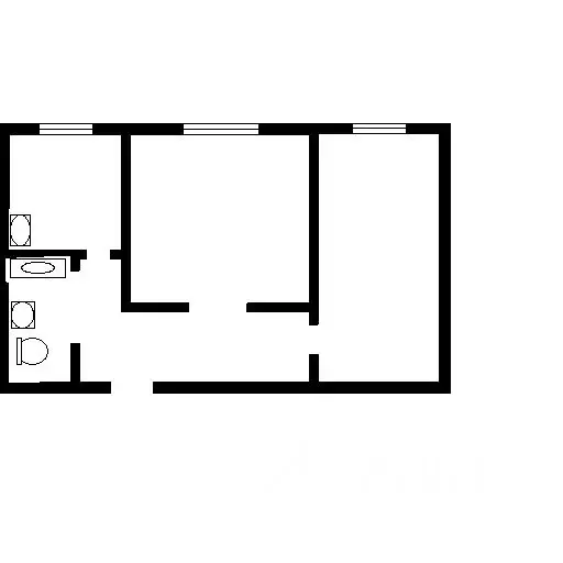 2-к кв. Татарстан, Казань ул. Дементьева, 35 (47.0 м) - Фото 1