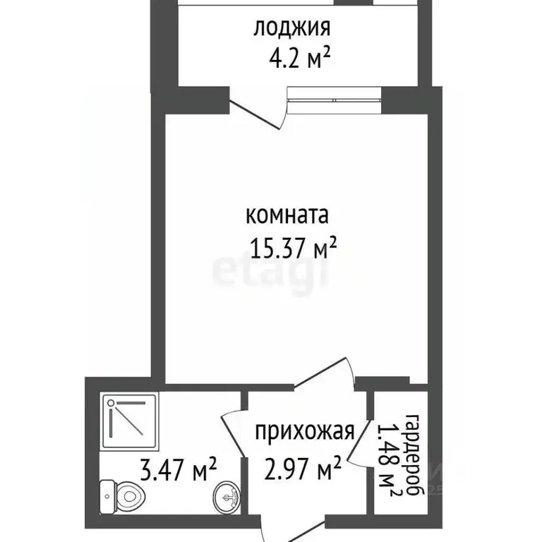 Студия Воронежская область, Воронеж Ленинский просп., 108А (25.4 м) - Фото 2