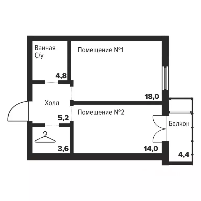 1-к кв. Челябинская область, Челябинск ул. Труда, 157А (45.6 м) - Фото 0